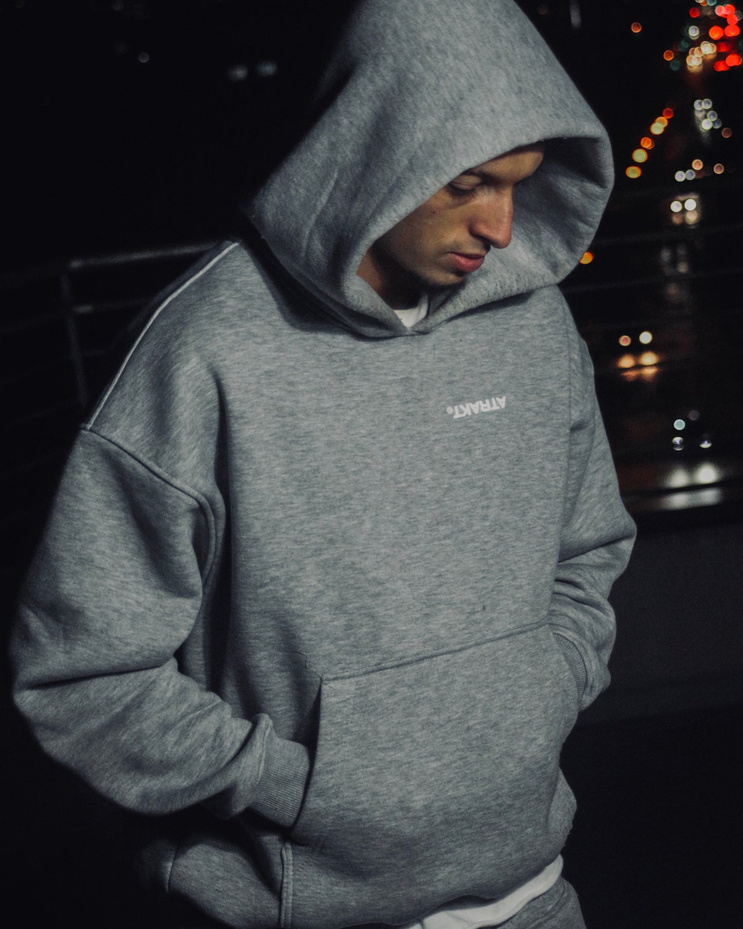 GRAY ATRAKT HOODIE